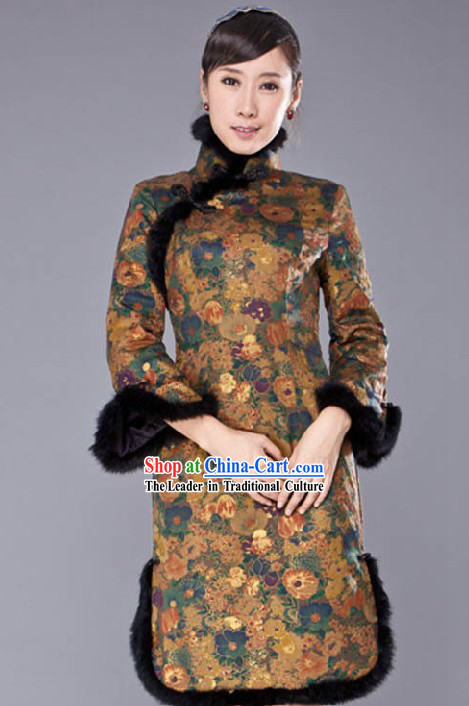 Traditional Chinese Short Sleeve Qipao for Women