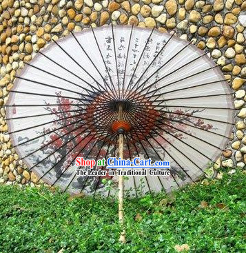 Chinese Hand Made Plum Blossom Umbrella