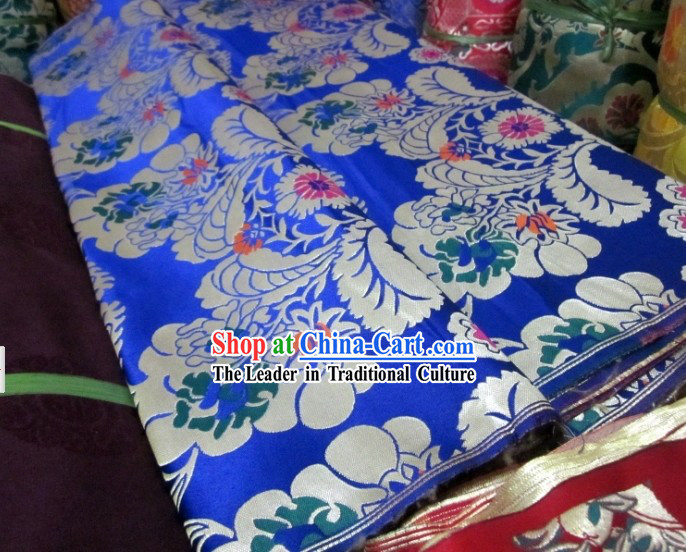 Traditional Chinese Flower Brocade Fabric