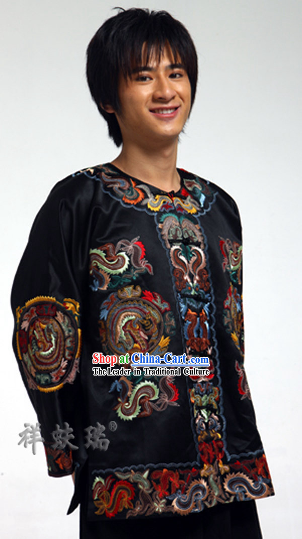 Well-known Rui Fu Xiang Dragon Blouse for Men