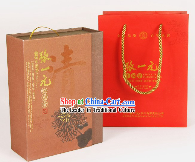 Chinese Zhang Yiyuan Anxi Tie Guanyin Tea Leaf in Gift Package