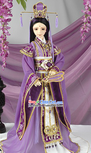 Ancient Chinese SD Prince Costumes and Hat Complete Set for Real People