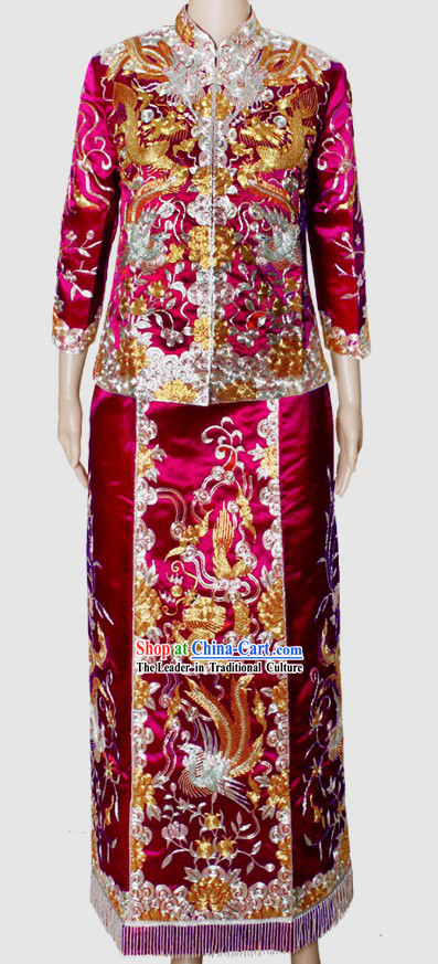 Traditional Chinese Mother-in-law Wedding Ceremonial Dress