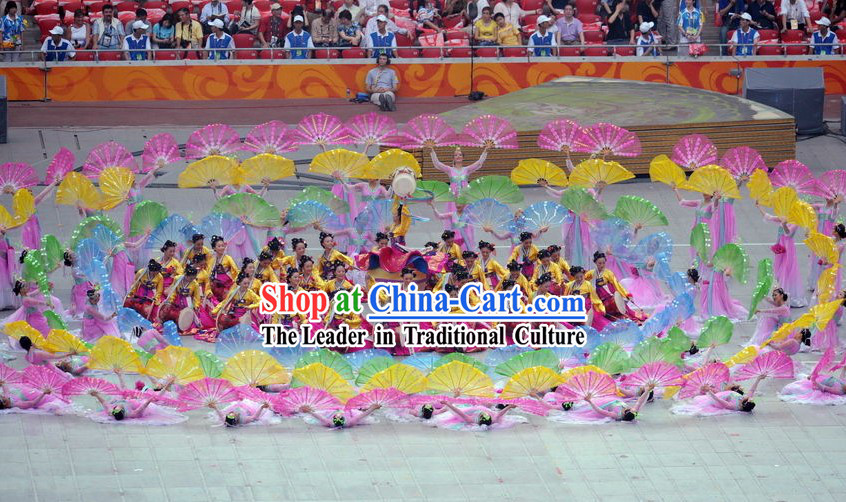 Beijing Olympic Games Opening Ceremony Chaoxian Ethnic Dance Costumes for Women
