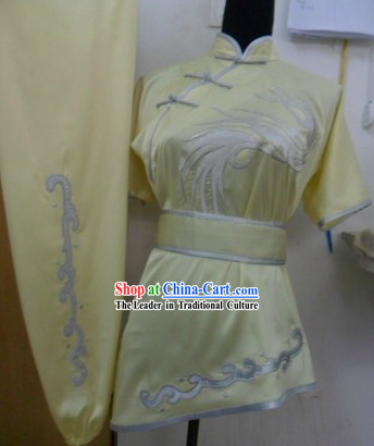Traditional Chinese Short Sleeve Silk Kung Fu Suit