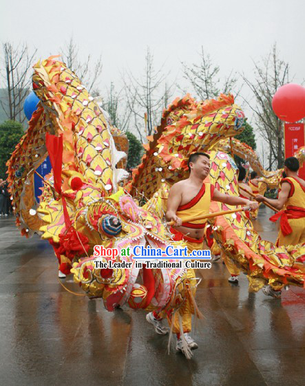 Traditional China National Dragon Dance Costumes Complete Set