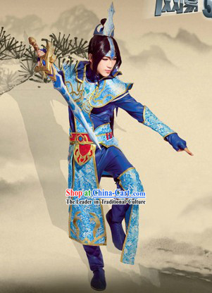 Ancient Chinese Journey to the West Prince Costume and Headpiece