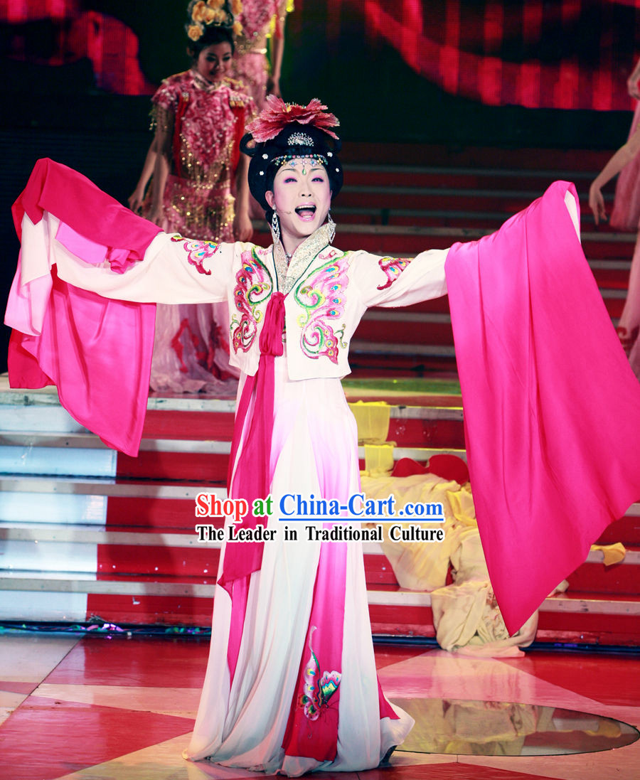 Chinese Stage Performance Empress Long Sleeve Costumes
