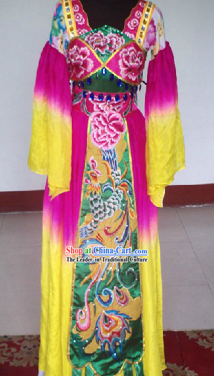 Chinese Classical Stage Performance Dramatic Empress Costumes Complete Set