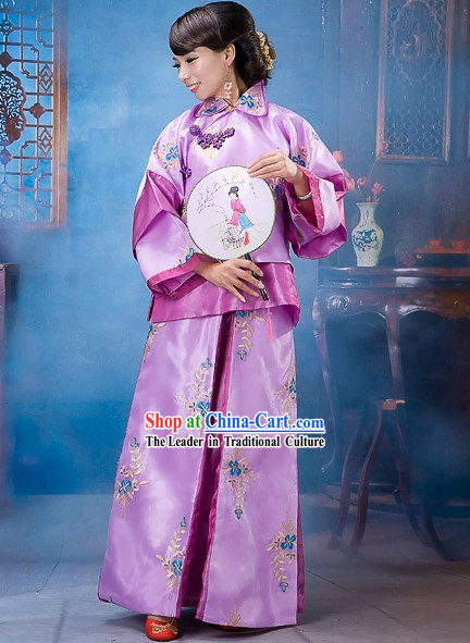 Traditional Chinese Tuan Fan Dance Costumes for Women