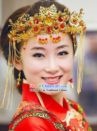 Ancient Chinese Wedding Headwear for Bride