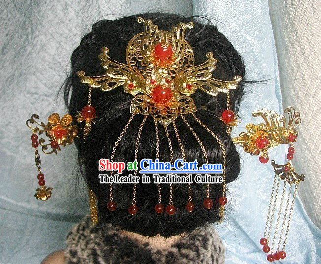 Chinese Classical Wedding Headpiece Hairpins for Women