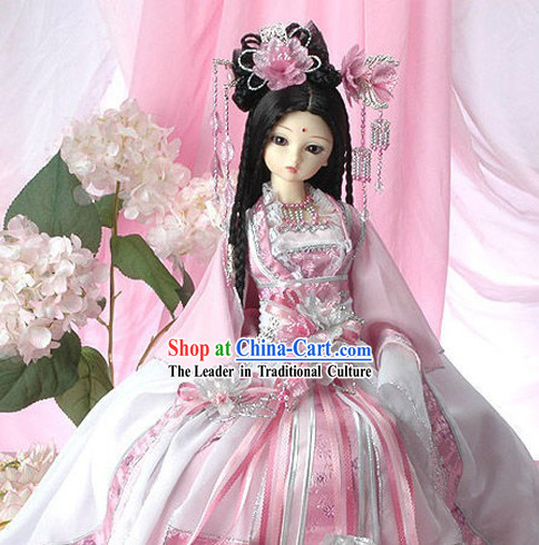 Ancient Chinese Pink Princess Clothing and Accessories