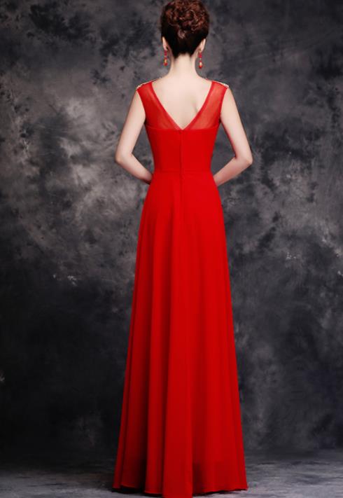Stunning Chinese Celebrity Red Wedding Dress