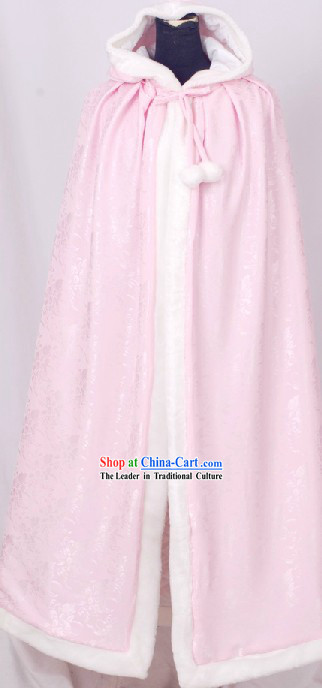 Ancient Chinese Pink Princess Cape for Women