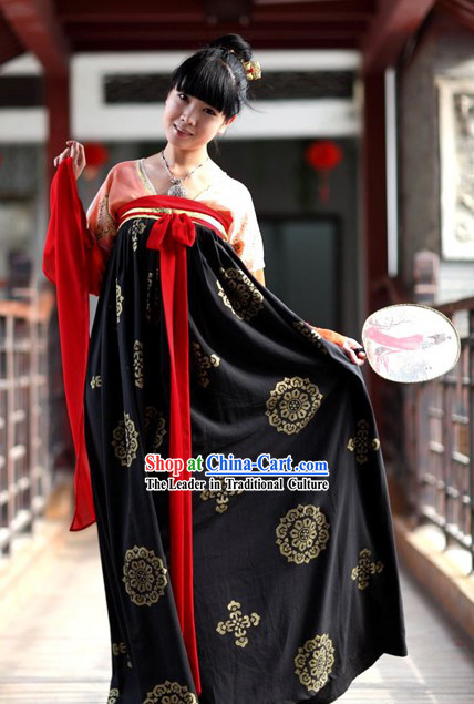 Ancient Chinese Tang Dynasty Princess Costume for Women