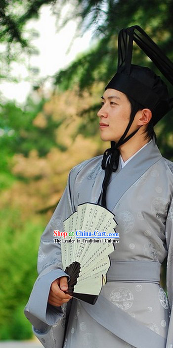 Ancient Chinese Official Costume and Hat for Men