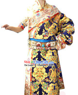 Traditional Chinese Tibetan Robe Complete Set for Women