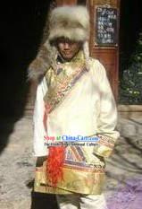 Traditional Tibetan Clothing and Hat for Men