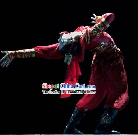 Traditional Chinese Classical Guard Dance Costumes for Men
