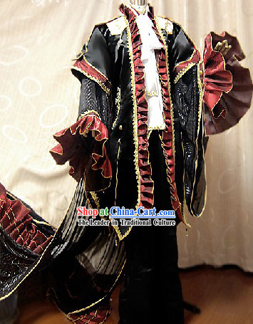 Ancient Chinese Imperial Palace Emperor Cosplay Clothing Complete Set