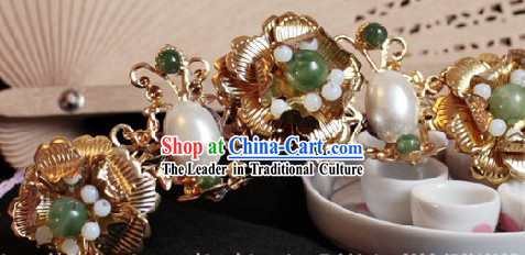 Ancient Chinese Handmade Flower Hair Clasp