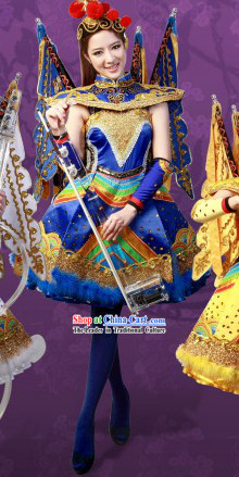 2013 New Style Peking Opera Type Stage Performance Dance Costumes and Headgear for Women