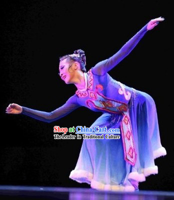 Chinese Solo Costumes and Headdress Complete Set for Women