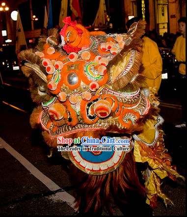 Chinese Classic Southern Futsan Lion Dance Costume Complete Set