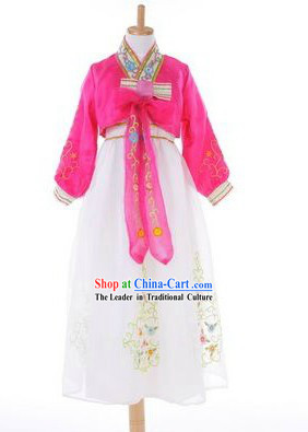 Traditional Chinese Korean Nationality Clothing for Kids