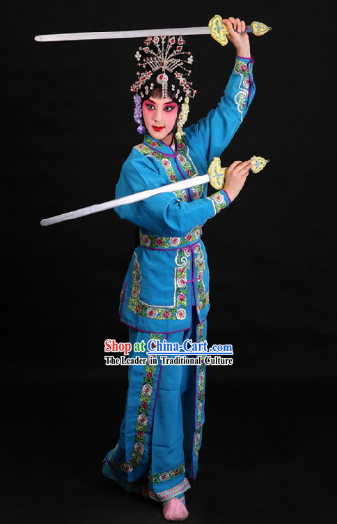Traditional China Peking Opera Wu Dan Classical Dance Costume for Women