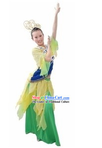 Ancient Chinese Dance Costumes and Hat for Women