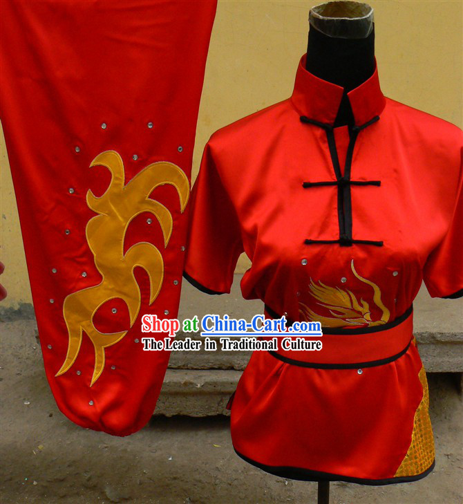 Traditional Chinese Short Sleeve Contest and Performance Nanquan Martial Arts Clothes