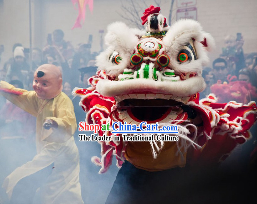 Chinese New Year Ceremony Lion Dancing Costume Complete Set