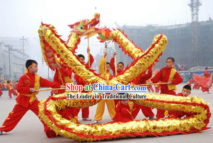 Shinning Chinese New Year Dragon Dance Costume for Seven or Eight Children
