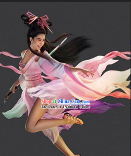 The Enchanting Shadow Nie Xiaoqian Costumes and Wig Complete Set