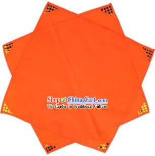 Traditional Chinese Orange Folk Dance Handkerchief