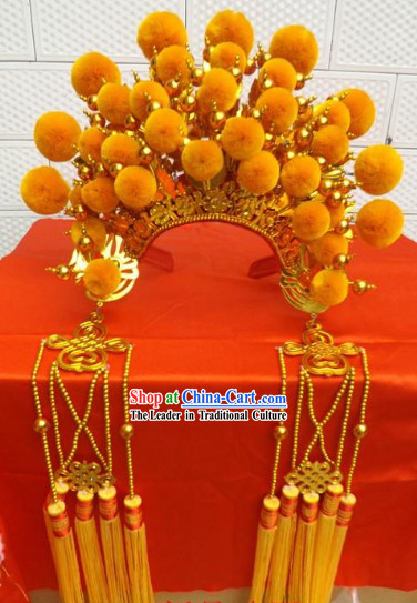 Traditional Chinese Gold Phoenix Coronet for Women
