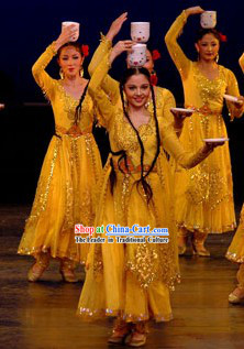 Xinjiang Dingwan Dancing Costumes for Women