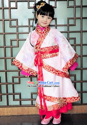 Traditional Chinese Birthday Ceremony Clothing for Kids