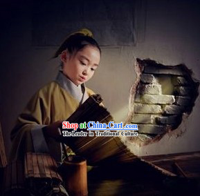 Ancient Traditional Chinese Student Hanfu Clothes for Kids