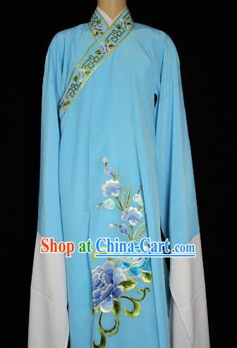Chinese Light Blue Xiao Sheng Robe