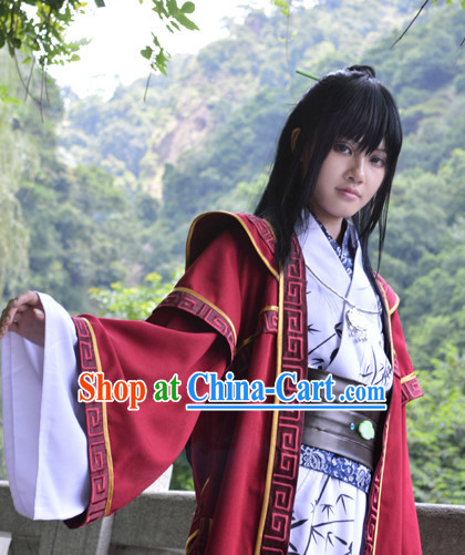 Traditional Chinese Swordsman Clothing Complete Set