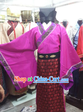 Ancient Chinese Official Clothing and Hat for Men