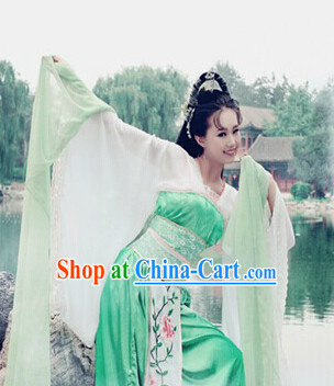 Ancient Chinese Fairy Costumes and Hair Accessories