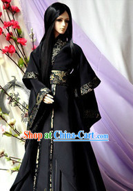 Black Hanfu Costumes Complete Set for Men