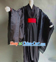Ancient Black Master Guzhuang Clothes for Boys