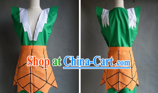 Chinese Cartoon Character Gourd Brothers Costume