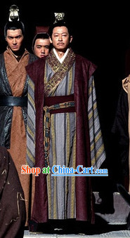 Chinese Emperor Traditional Dresses and Crown Complete Set