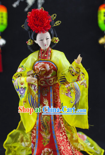 Handmade Traditional China Beijing Silk Figurine - Yang Yuhuan Empress